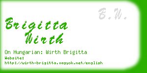brigitta wirth business card